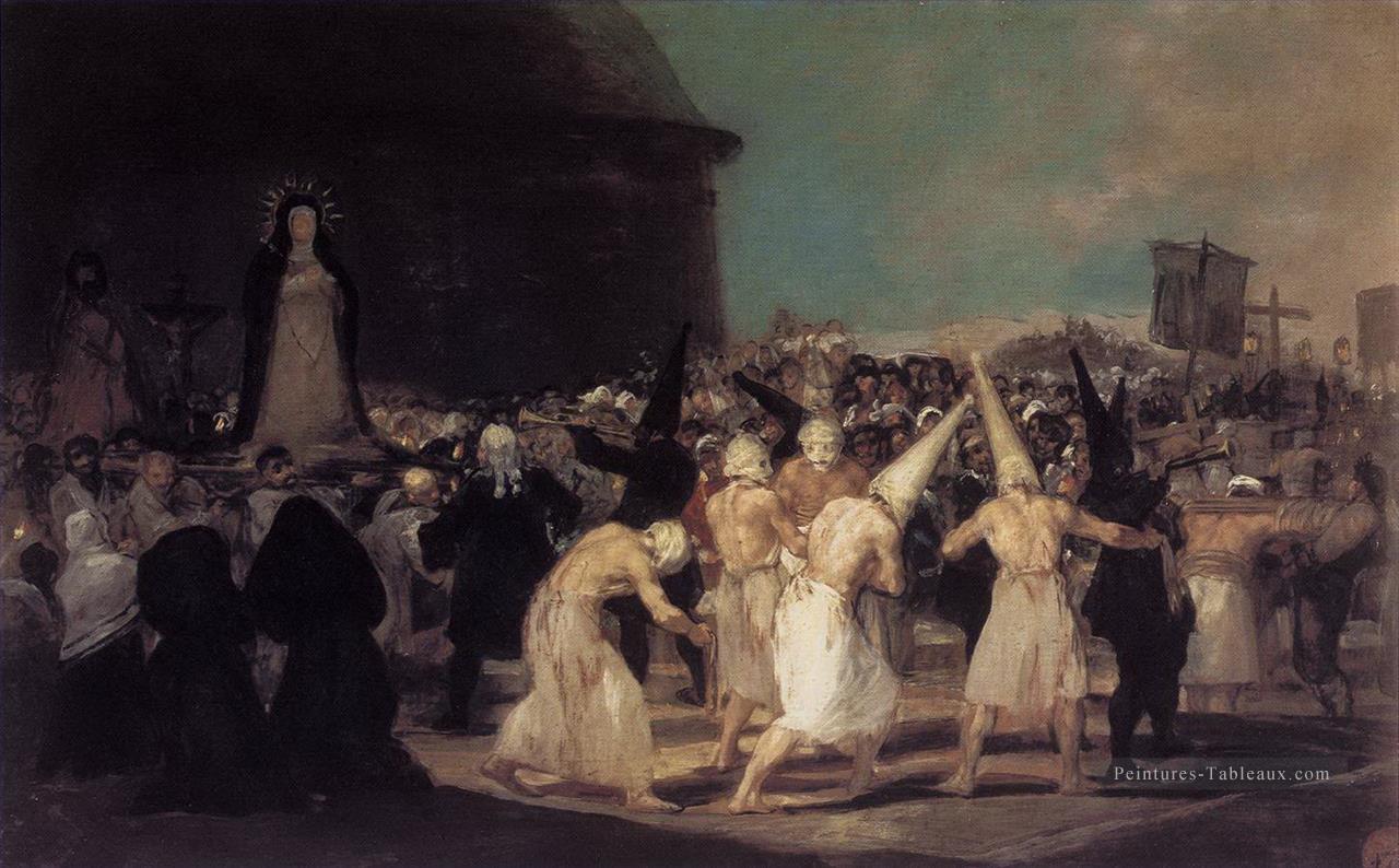 Procession des Flagellants Francisco de Goya Peintures à l'huile